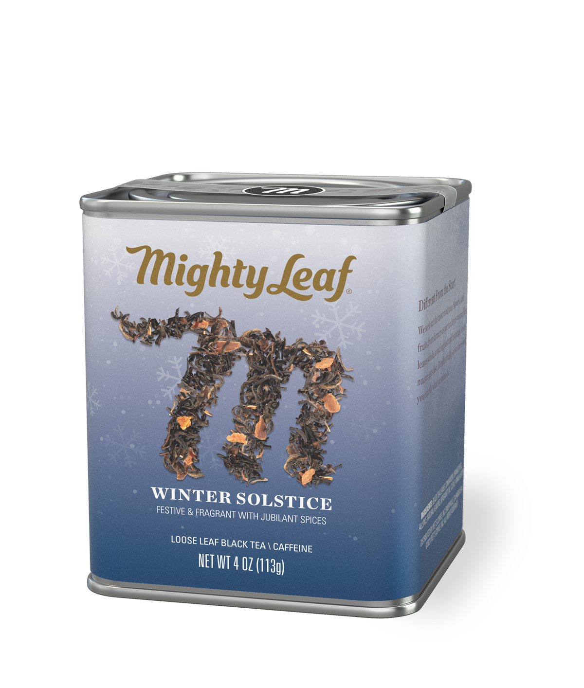 Mighty Leaf winter solstice tea - 4 oz loose leaf tin