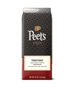 Peet's Coffee French Roast dark roast coffee in a 16 oz red and black bag