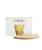 Chemex bonded paper coffee filters half moon - 100 ct