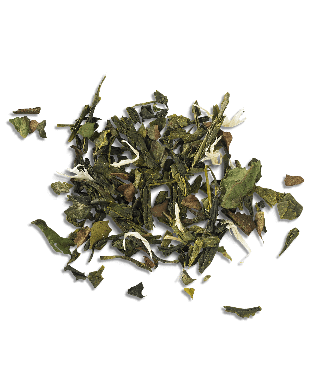 Mighty Leaf white orchard tea - loose leaf tea detail