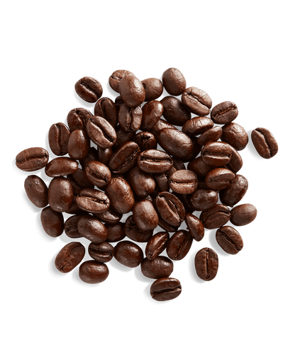 Peet's Colombia Coffee beans shown up close with detail