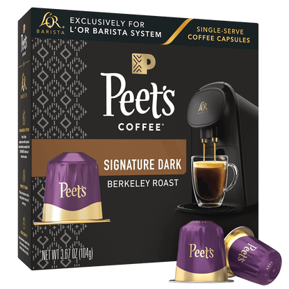 Image of Peet's Berkeley Roast Coffee Box with Capsules.